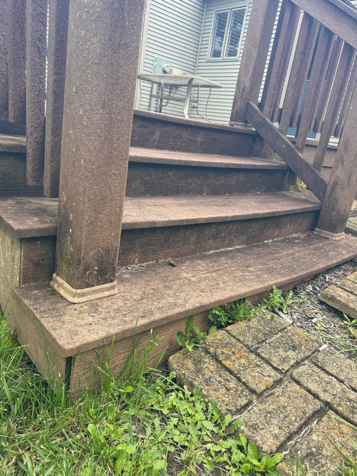 Deck and Stair Patio Cleaning
